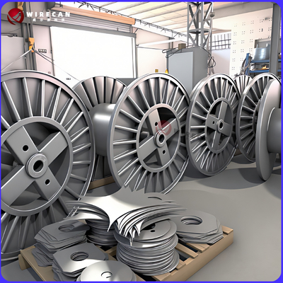 Bobine en acier ondulé pour l'enroulement de fils et câbles - Tambour de câble robuste/Bobines en acier/Câbles à fibres optiques