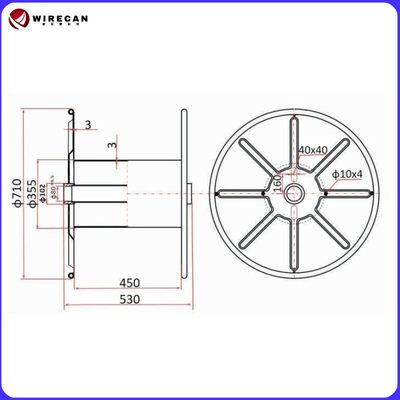 Bobine en acier ondulé pour l'enroulement de fils et câbles - Tambour de câble robuste/Bobines en acier/Câbles à fibres optiques