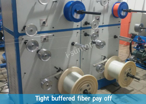 chaîne de production de 190m/Min Duplex Fiber Optic Cable pour le câble d'interface de FTTH