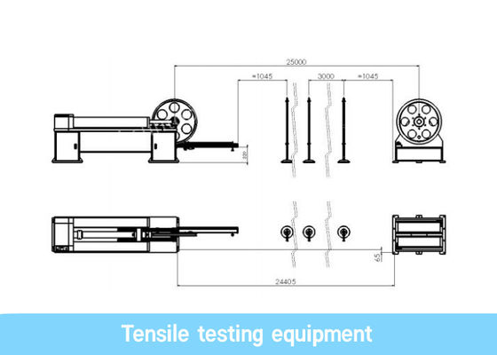 Équipement de test de tension d'intérieur et extérieur commandé par ordinateur de câble optique de fibre