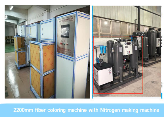Four de traitement UV de Siemens de double automatique de PLC 2200m/Min Fiber Coloring Machine With