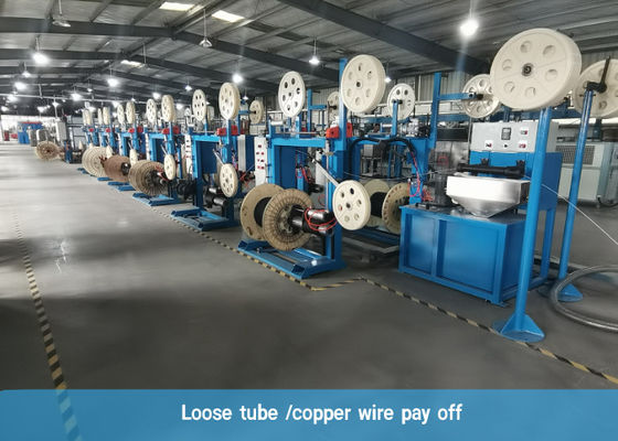 1200/12 chaîne de production de câble optique de la fibre 1800rpm pour le toronnage de la SZ