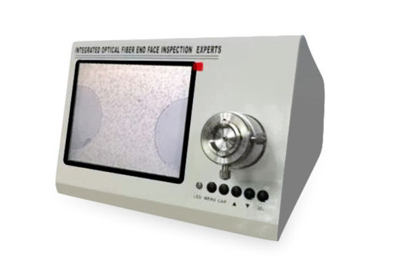 Appareil de contrôle portatif de câble optique de fibre de détecteur de visage d'extrémité de fibre de la prise DC12V
