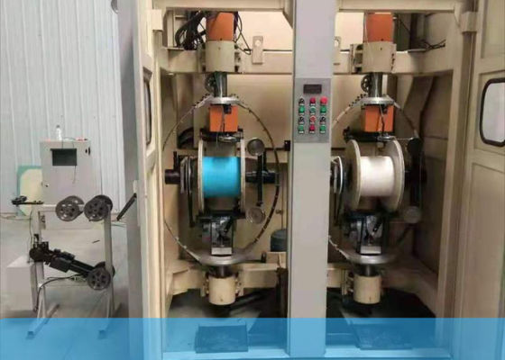 Machine de torsion de paires de fil de noyau du réseau Cat5/6, 50Hz double Bobbin Back Twist Machine