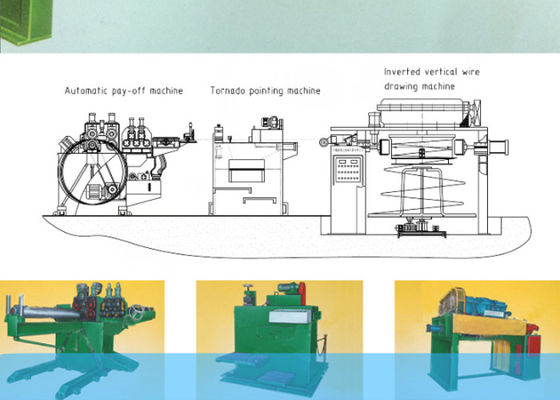 Machine de tréfilage d'en cuivre de GV, machine verticale du tréfilage 130kw