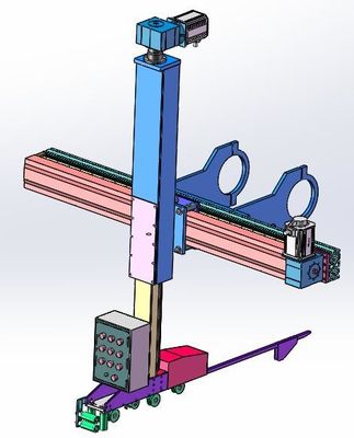 La traversée automatique de bras robotique prennent la machine pour les câbles optiques extérieurs de fibre