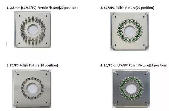 Correction optique de fibre attacher la vitesse fixe de pression de coin de la machine de polonais quatre
