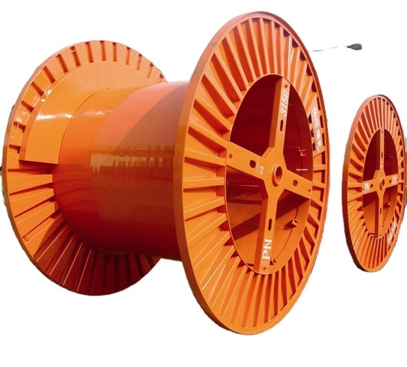 Bobbin Reel en acier ondulé pour le fil et la machine de fabrication de câbles